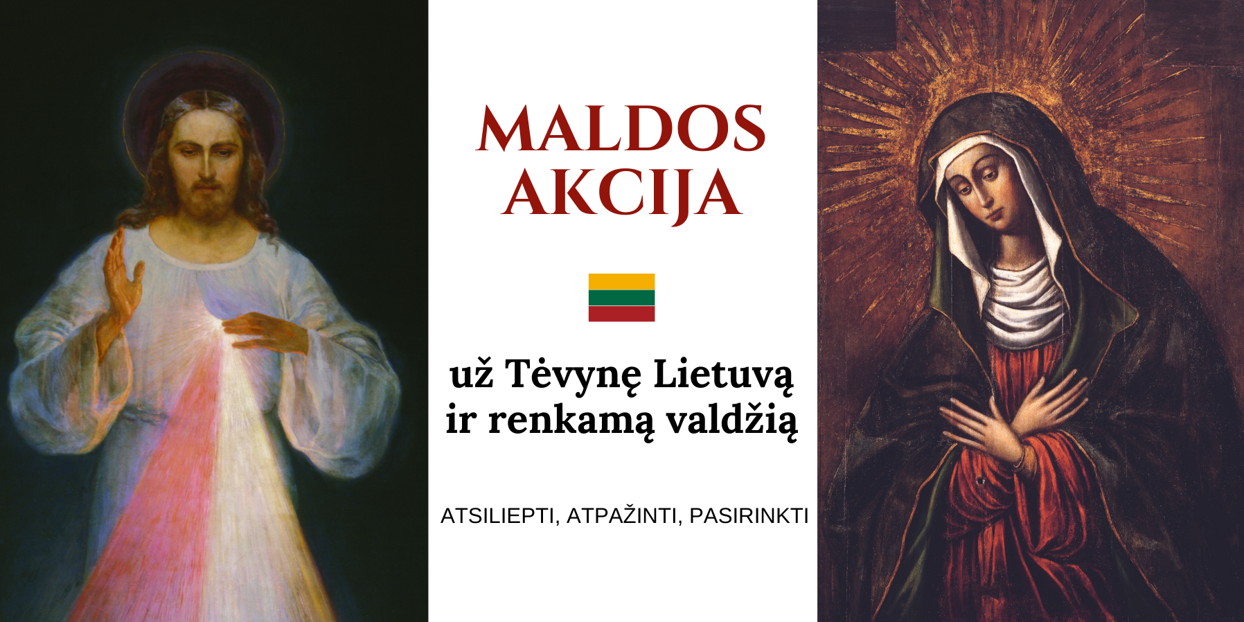 Kvietimas maldai „Už Tėvynę Lietuvą ir renkamą valdžią”